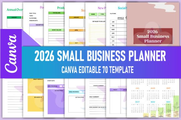 Download 2026 Small Business Planner Canva KDP - Premium Resources