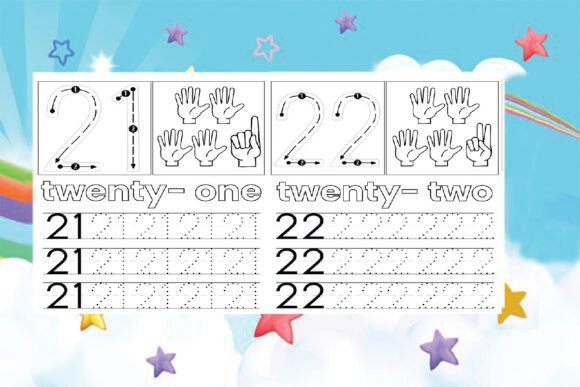 Download Children Number Tracing Pages 21 &amp; 22 - Children Collection