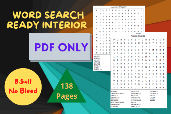 Download Words Search Interiors Kdp - Premium Bundle