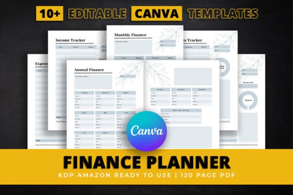 Download Finance Planner Bundle Canva Editable - Premium Resources