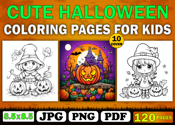 Download Cute Halloween Coloring Pages for Kids - Coloring pages Collection